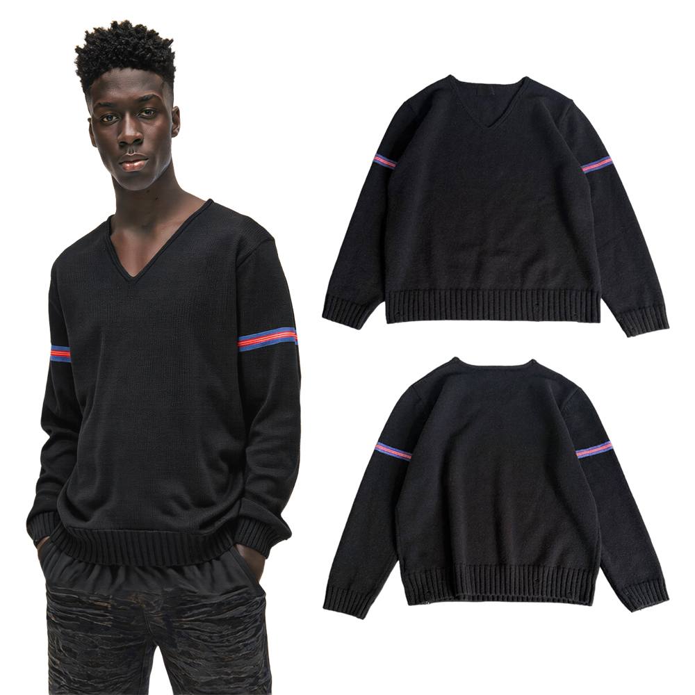 Brand Of Streetwear - Autumn Vintage Streetwear V Neck Knit