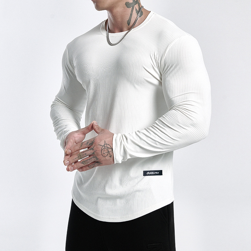 Urban Streetwear Brand - Trendy Striped Brand Fitness Breathable Long