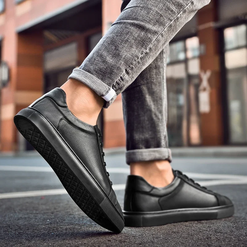 Men Fashion Brand Genuine Leat - огляд і ціна Streetwear Brand Shoes