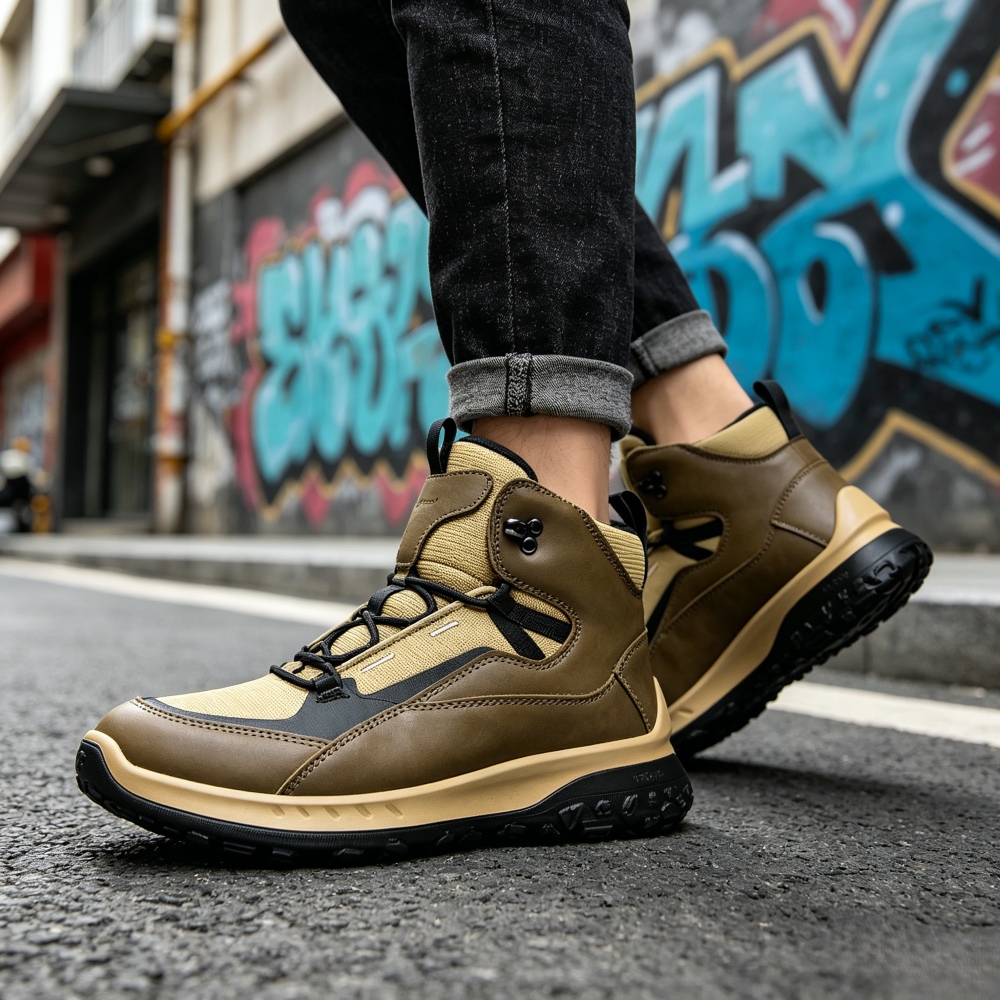 High Top Leather Shoes Men Lux - огляд і ціна Streetwear Brand Shoes