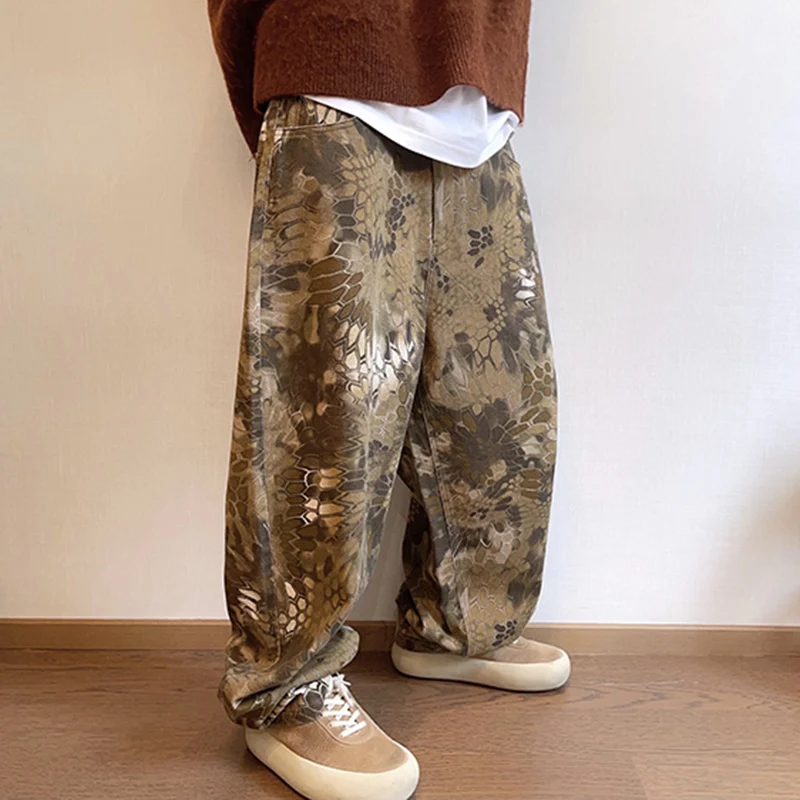 New Men Chic Snake Print Stree - огляд і ціна Streetwear Brand Graphic Designer