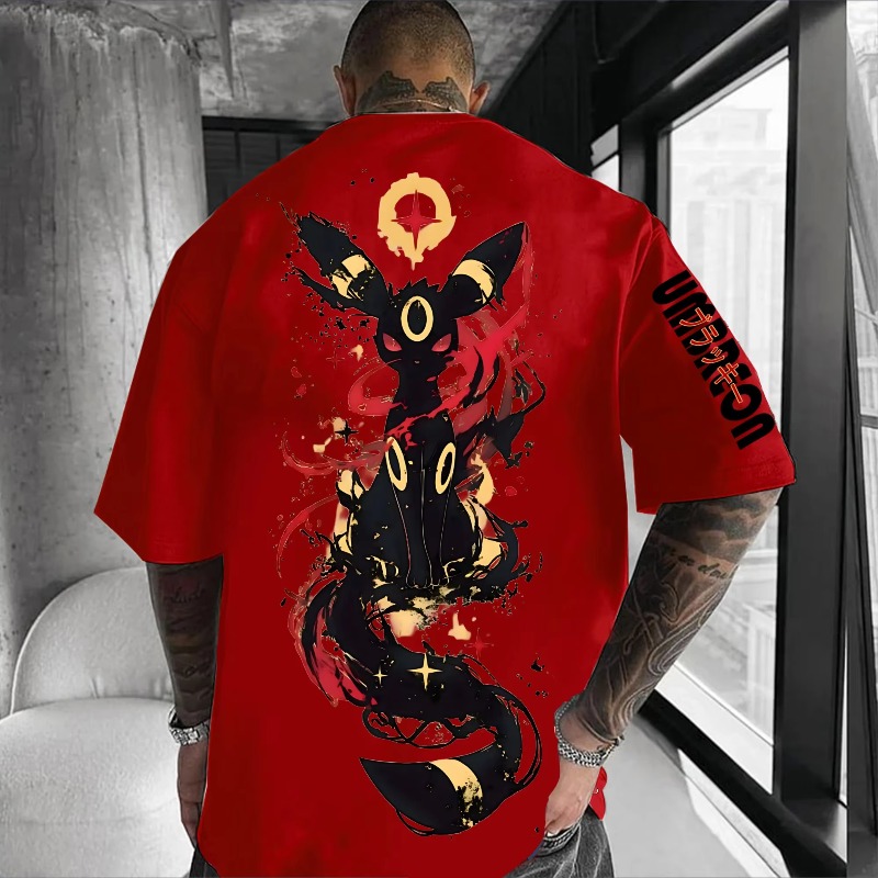 Pokémon Co-branded Print T-shi - огляд і ціна Streetwear Brand Shoes