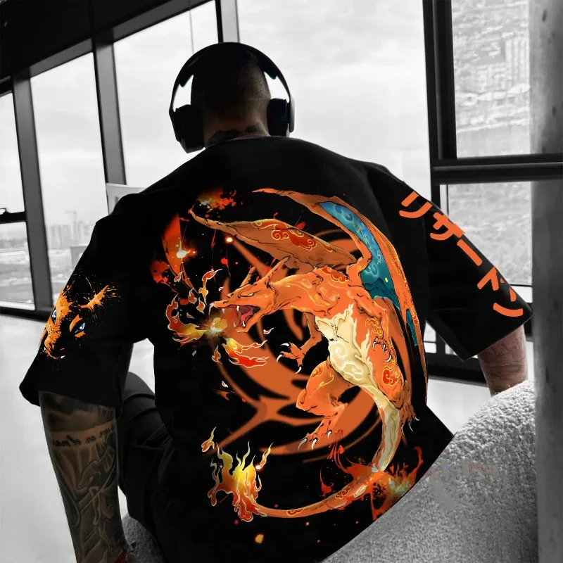 Pokémon Co-branded Print T-shi - огляд і ціна Streetwear Brand Shoes