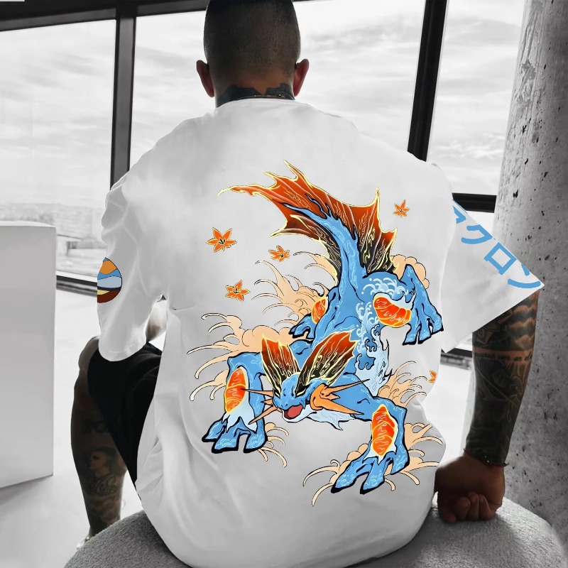 Pokémon Co-branded Print T-shi - огляд і ціна Streetwear Brand Shoes